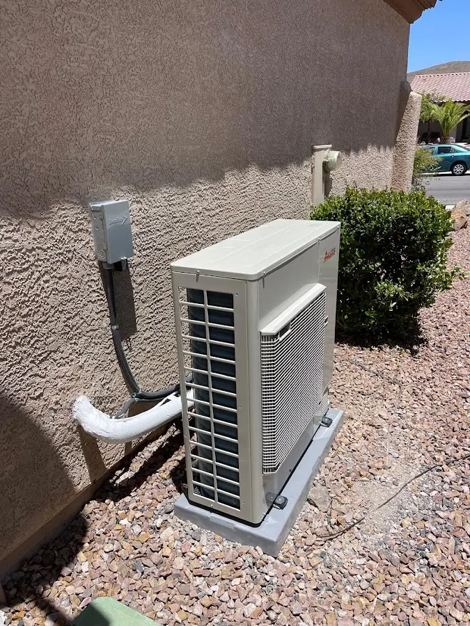 Residential air conditioning condenser unit in Texas